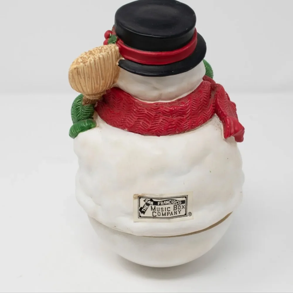 Rare San Francisco music box Co. Musical snowman, Mislabled.. Collectable